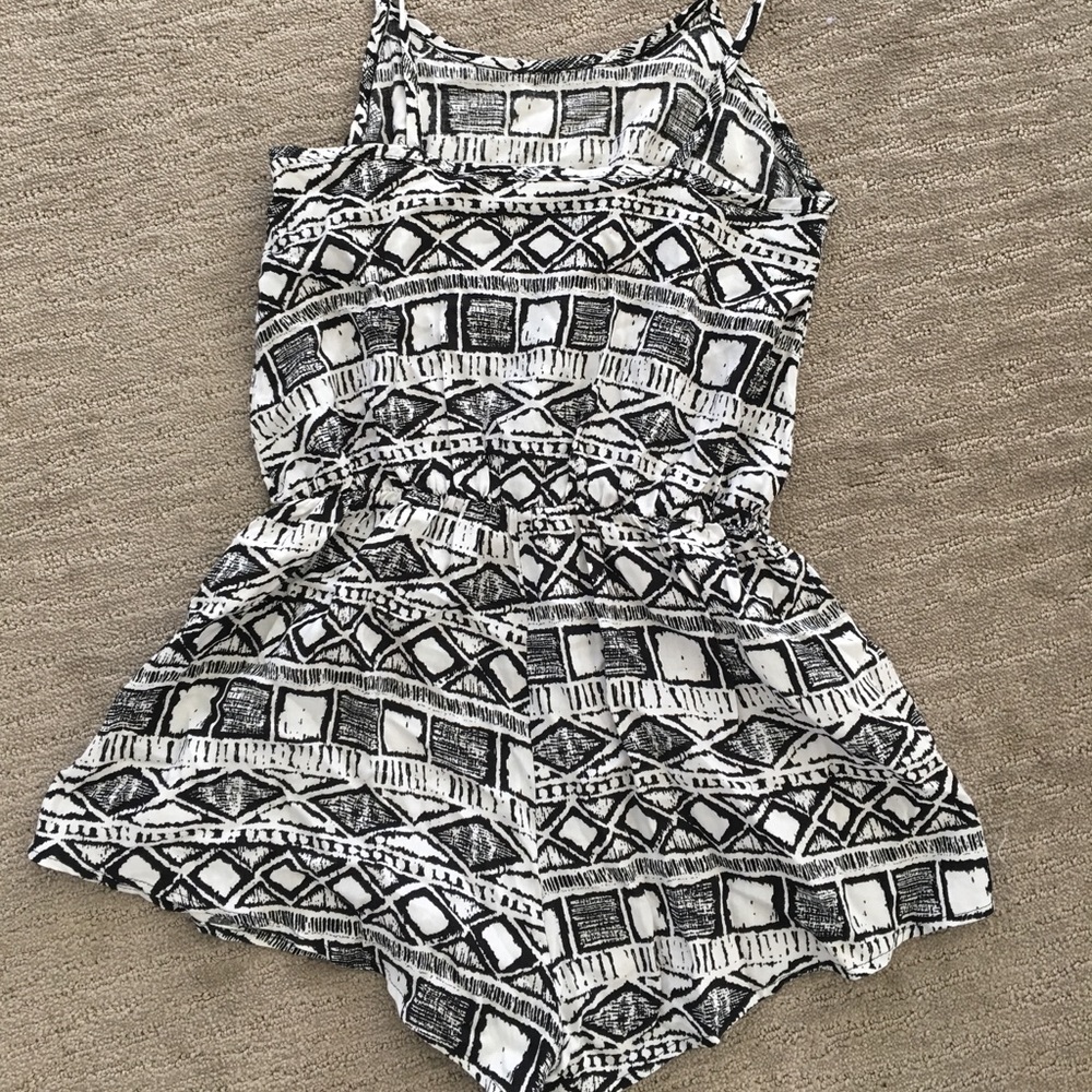 Black and White Romper